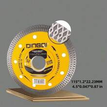 11.5cm Ultra-Thin Circular Saw Blade, Cutting Disc For Porcelain, Ceramic Tiles, Granite, Concrete, And Various Wood, Plastic, Composite Materials