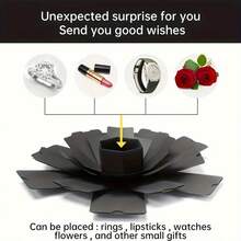 Includes Instruction Manual, Gift Box, Geometric Cube Photography Studio Tabletop Backdrop, 3D Gift Surprise Photo Album, Christmas Gift, New Year Gift