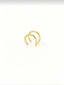 1/3Pcs Women Stainless Steel Fake Lip Cuff False Lip Ring Fashion Fake Ear Nail Piercing Jewelry For Men Clip On Ear Cuffs Fake Lip Ring Non Piercing Labret Rings - C-jJL - View 9