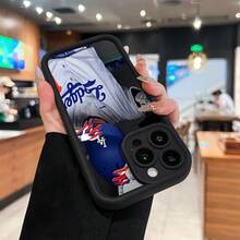 Estuche para teléfono con diseño de casco de jugador de béisbol Compatible con estuches para teléfonos   17  16 Pro Max  15 Pro Max  13 y  12 Estuche suave de TPU engrosado y duradero Perfecto para entusiastas de los deportes y fanáticos del béisbol, un regalo fantástico para familiares, amigos, seres queridos, novios, novias y para cumpleaños - Negro - Ver 6
