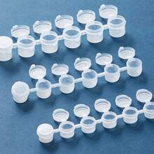 360/240/120/60/30/6pcs Empty Paint Palette Boxes, Acrylic Gouache Watercolor Plastic Empty Boxes With Lids, Mini Acrylic Paint Containers 3ml/0.1oz, Suitable For Students, Exquisite Oil Painting Art Palette - Multicolor - View 4