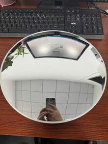 1PC Acrylic Convex Mirror, 360° Wide Angle HD Garage Blind Spot Safety Mirror - Waterproof And Anti-Fouling, Indoor/Outdoor Use, High-Resolution Concave Design, Suitable For Home, Stores, Parking Lots, Warehouses And Offices - Square Mount Portable Plastic Convex Anti-Theft Mirror Mirror Traffic School Community - Multicolor - View 17