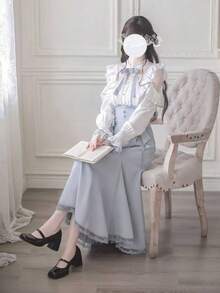 Women Two-Piece Outfits - Màu xanh nhạt - Xem 3