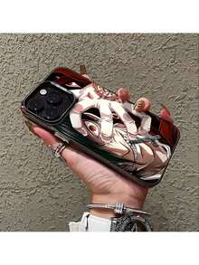 Fast EU Shipping (DE & ES)  Japan Cool Anime Black God Zun Phone Case 17, 16e, 16, 15, 14, 13, 12, 11, Mini, Pro Max Air X XR XSMAX 8, 7 Plus Shockproof Matte Back Cover, Anime Peripheral Products, Mobile Accessories, Healing Theme, Pop Culture, Injection Molded Case, Durable Phone Case, Phone Protective Case, Collectors, Pop Art Enthusiast - Màu đen mờ - Xem 4