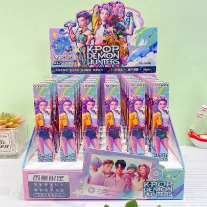 3pcs Kawaii Anime Character Press Pen, Student Learning Supplies And Daily Writing Supplies, Youth School Stationery And Stress Relief Gifts, Suitable For Use In Any Place, For Note Taking And Homework, Diaries, Exquisite Gifts Between Friends And Classmates New Year's Gift, Valentine's Day Gift, Easter Gift(Stochastic Style)