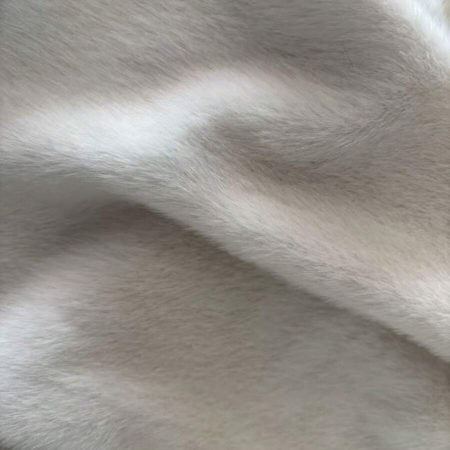 1pc Faux Fur Plush Fabric, DIY Warm Imitation Rabbit Fur Fabric For Clothing, Pet Supplies, Handcraft Raw Materials