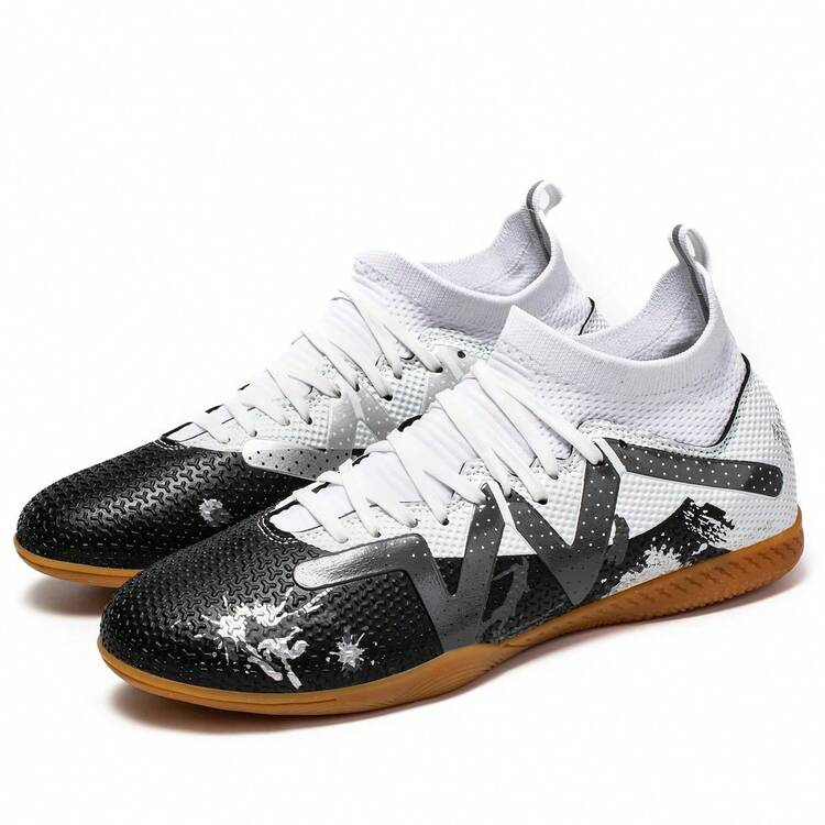 Zapatos de fútbol de fondo plano para deportes profesionales, zapatos de entrenamiento antideslizantes para adolescentes, zapatos de fútbol duraderos para adultos - Gris - Añade 12