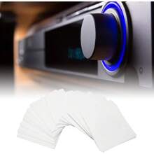 Yunseity Piezas de Papel Grueso CD DVD Mangas Soporte de sobre con Ventana Transparente y Solapa, Fundas de Disco Reutilizables a Prueba de Polvo para Disco de 8cm - 1 - Ver 7