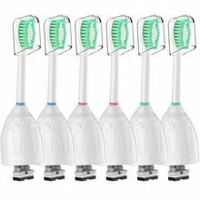 TTJM Toothbrush Heads For Philips Sonicare Replacement Brush Heads Medium Soft Dupont Bristles Electric Toothbrush Replacement Heads Fit E-Series Essence Xtreme Elite Advance And CleanCare 6 Pack - 白色 - 查看 1