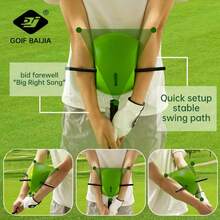 1 Set Lightweight Golf Swing Trainer With Chicken Wing Eliminator - Portable Golf Posture Correction Training Aid, Ideal For Home/Backyard Warm-Ups & Swing Practice, Must-Have Golf Training Accessories For Beginners & Amateurs - Multicolor - View 6