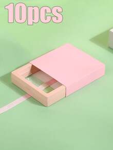 1/10-Piece Pack, High-Transparency PE Film Drawer-Style Jewelry Storage Gift Box, Exquisite Tote Bag Style Gift Box, Simple Appearance, Elegant Texture. This Gift Box Can Safely Store Various Jewelry, Preventing Wear And Tear And Tangling. - Multicolor - View 36