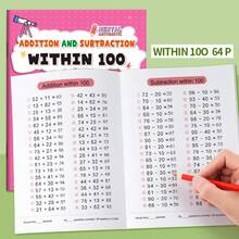 1PC Children's Math Workbook Covering Addition Exercises Within The Range Of 10-100, Interactive Educational Supplies, A Fun Addition And Subtraction Introductory Training Series Designed To Promote Early Addition Practice For Children And Enhance Their Mental Arithmetic Skills. - Multicolor - View 11