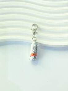 3pcs Cartoon Resin Drinks Can Pendant, Casua Decor For Women, Bag Decor Charms, Diy Jewelry Accessories, Lobster Claw Keychain, Car Carabiner Clip, Perfect Gift For Friends For Birthday Or Holiday - Multicolor - View 4