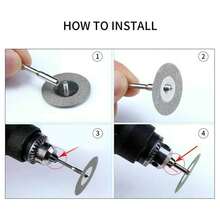 10 Uds. De hojas de sierra de rueda de corte de diamante con 2 conexiones, discos de corte de 20mm para herramienta rotativa PVNJ - 12 piezas - Ver 5