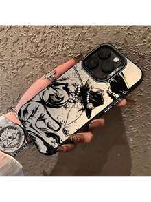 Fast EU Shipping (DE & ES)   Popular Anime One Piece Ace-Themes Creative Phone Case, Compatible With 17, 16E, 16, 15, 14, 13, 12, 11 Mini, Pro, Max, Air, X, XR, XSMAX, 8, 7 Plus Models, Matte Shockproof Phone Case - 透黑 - 查看 2