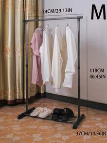 Easy-Install Metal Clothes Rack - Indoor/Outdoor Floor Standing Garment Hanger For Home & Balcony Storage - Multicolor - View 13