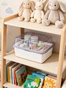 Baby Supplies, Bottle Storage Box, Dust Cover, Draining Rack, Baby Tableware, Toys, Newborn Complementary Food Storage Box - Multicolor - View 2
