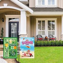 Heavy-Duty Garden Flagpole Stand, 48inch Powder-Coated Metal, Weather-Resistant, With Windproof Clamp And 2 Spring Clips, Outdoor Decor For Lawn And Garden