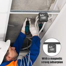 数字量角器磁性倾角仪水平仪角度测量仪，带液晶背光，高精度角度尺测量工具 - 彩色 - 查看 6