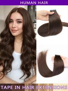 12-22 Inch Remy Human Hair Extensions, Invisible Tape-In, Ash Blonde, Full Head Ash Blonde Seamless Extensions - 30g/Pack, Stylish, No Glue Needed, Perfect For Holidays And School