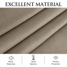 Olive Green Pinch Pleated Curtains 96 Inches Long, Thermal Insulated Window Drapes With Hooks, Soft Track System Panels Living Room, W38 X L96, 2 Panels, Home Decor - 駝色 - 查看 5