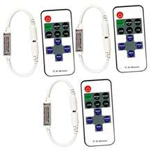 MX  DOITOOL Controlador De Tira  Rgb Con Mini Control Remoto Ajuste De Brillo 10 Niveles 8 Modos Dinamicos Para Iluminacion Decorativa De Hogar - blanco - Ver 1