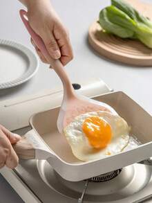 1pc Silicone Spatula, Heat Resistant, Non-Stick Cookware Spatula, Pancake Making Spatula, Semi-Transparent Japanese Style Frying Pan Spatula - Multicolor - View 4