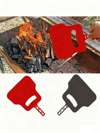1pc HeatGuard Plastic Barbecue Fan, Outdoor BBQ Manual Flame Intensifier, Non-Food Contact , Handheld Ignition Tool, BBQ Accessory