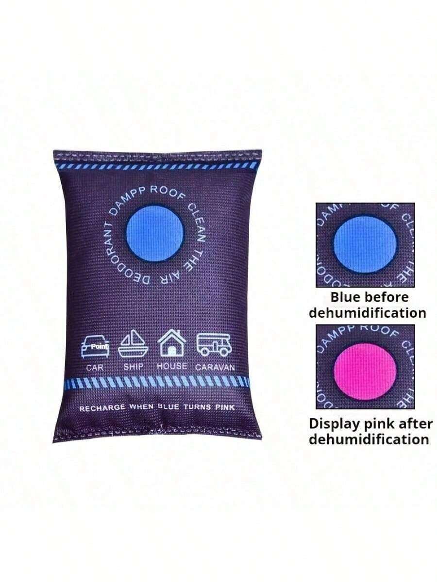 Reusable Silicone Car Dehumidifier Bag - Ideal For Car Interior Or Home Environment, Absorbs Moisture, Prevents Dampness, High Humidity And Condensation