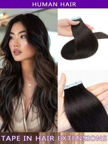 12-22 Inch Remy Human Hair Extensions, Invisible Tape-In, Ash Blonde, Full Head Ash Blonde Seamless Extensions - 30g/Pack, Stylish, No Glue Needed, Perfect For Holidays And School