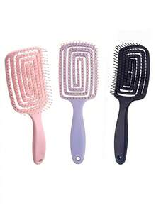 Mosquito Coil Hollow Comb, Suitable For All Hair Types (Some Products May Have Color Difference, Random Delivery), Hair Styling Tool - Multicolor - View 16