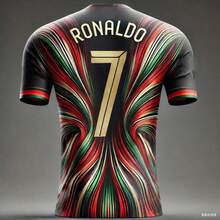 Edición Especial AI  No. 7 Kits de camisetas de fútbol coloridas transpirables de secado rápido que absorben el sudor para adultos y niños - CK175 - Ver 9