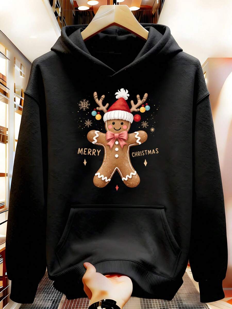 sudadera con capucha para hombres KFED - Negro - Ver 1