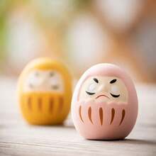 1 quả trứng Daruma không tráng men sáng tạo, đồ trang trí phong thủy khai trương doanh nghiệp, đồ trang trí bàn làm việc mini phong cách Nhật Bản, tượng Daruma hoạt hình nhiều màu, quà tặng cầu mong thịnh vượng, trang trí nhà cửa - Nhiều màu - Xem 6