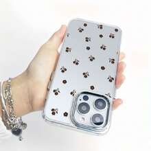 Funda para teléfono con diseño Element, con estampado floral minimalista oscuro, compatible con iPhone 16, 15, 14 Pro Max, 13, 12, 11, XR y XS Plus. Fabricada en silicona TPU, ofrece protección contra golpes y caídas, además de una excelente sensación al tacto. Es el regalo ideal para familiares, amigos y seres queridos. - transparente - Ver 6