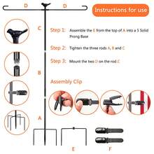 Heavy-Duty Garden Flagpole Stand, 48inch Powder-Coated Metal, Weather-Resistant, With Windproof Clamp And 2 Spring Clips, Outdoor Decor For Lawn And Garden