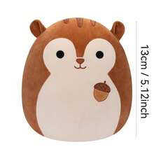Squishmallow KellyToys - 5 英寸（13 厘米）- 棕色松鼠索耶 - 超柔软毛绒玩具动物抱枕 - Sawyer - 查看 6