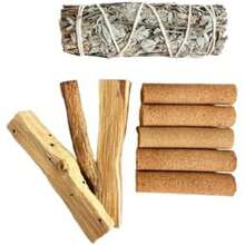 Kit de Purificación Espiritual con Salvia Blanca y Palo Santo, Incienso y Varitas Naturales, 100g, para Meditación y Limpieza Energética(default) - Multicolor - Ver 2