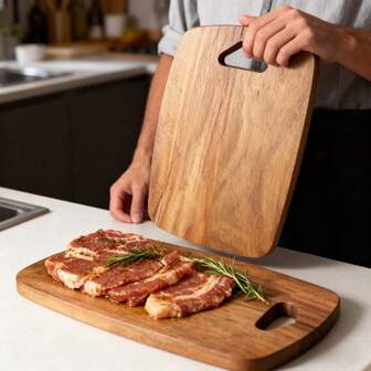 1pc Rosewood Cutting Board, Chopping Board, Kitchen Countertop Cutting Board Dual Use For Food Preparation, Serving, Home And Restaurant, Suitable For Vegetables, Fruits, Meats, Cheese, Easy To Clean, Smooth Surface, Housewarming, Mother's Day Gift
