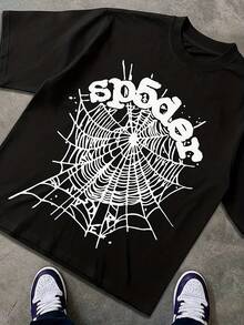 Sp5der Shirt, Men's T-Shirt, Boyfriend Gift, Basic T-Shirt 100% Pure Cotton, Soft And Comfortable, Suitable For Autumn, Pairs Well With Hoodies. Men's Autumn Top, Locally Produced And Shipped - Style 24 - View 1