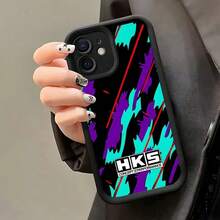 Car Modification Graffiti Logo Phone Case Compatible with for  16, 15, 14, 13, 12, 11 Pro Max, Mini, XR, XS, X, 7, 8 Plus, Featuring a Soft TPU Back Cover for Drop Protection. - Color mixto 1 - Ver 5