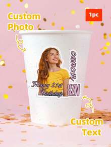 1-30张定制人脸贴纸，个性化设计，生日派对礼品，单身派对/婚礼/毕业礼物，学习用品，教师礼物，教室和办公室必备，永恒的爱 - 多色1 - 查看 23