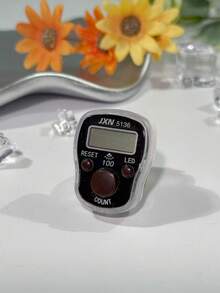 1pc Transparent Electronic Counter, Middle Eastern Arabic Digital Convenient Ring Counter, Stress Relief Hand Press Counter, Compact & Portable, Suitable For Prayer Counting, Knitting Counting, Business Use, Golf, Etc. - Multicolor - View 8