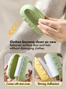 1pc Reusable Pet Hair Remover, Manual Static Dust Cleaner, Suitable For Cats, Clothes, Sofa, Furniture, Bedding, Carpets. Durable Polypropylene Material, No Power Required