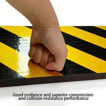 4/1pc Self-Adhesive Garage Corner Protector - No Drilling Required, Foam Bumper With Reflective Warning Strip, Suitable For Cars, Trucks And Parking Lot Wall Protection, Bumper Protection, Contoured Design, No Drilling Installation