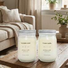 1pc Large Candle Jar, Scented Candle, Decorative Candle, Soy Wax Candle, Gift For Best Friend, Gift For Her, Winter Gift, Home Decor Candle, Candle Accessory, Decor Item - Multicolor - View 2