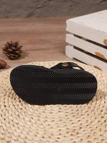 New Kids Sandals, Students Summer Beach Shoes, Toddler Non-Slip Soft Bottom Casual Shoes - Black - View 7