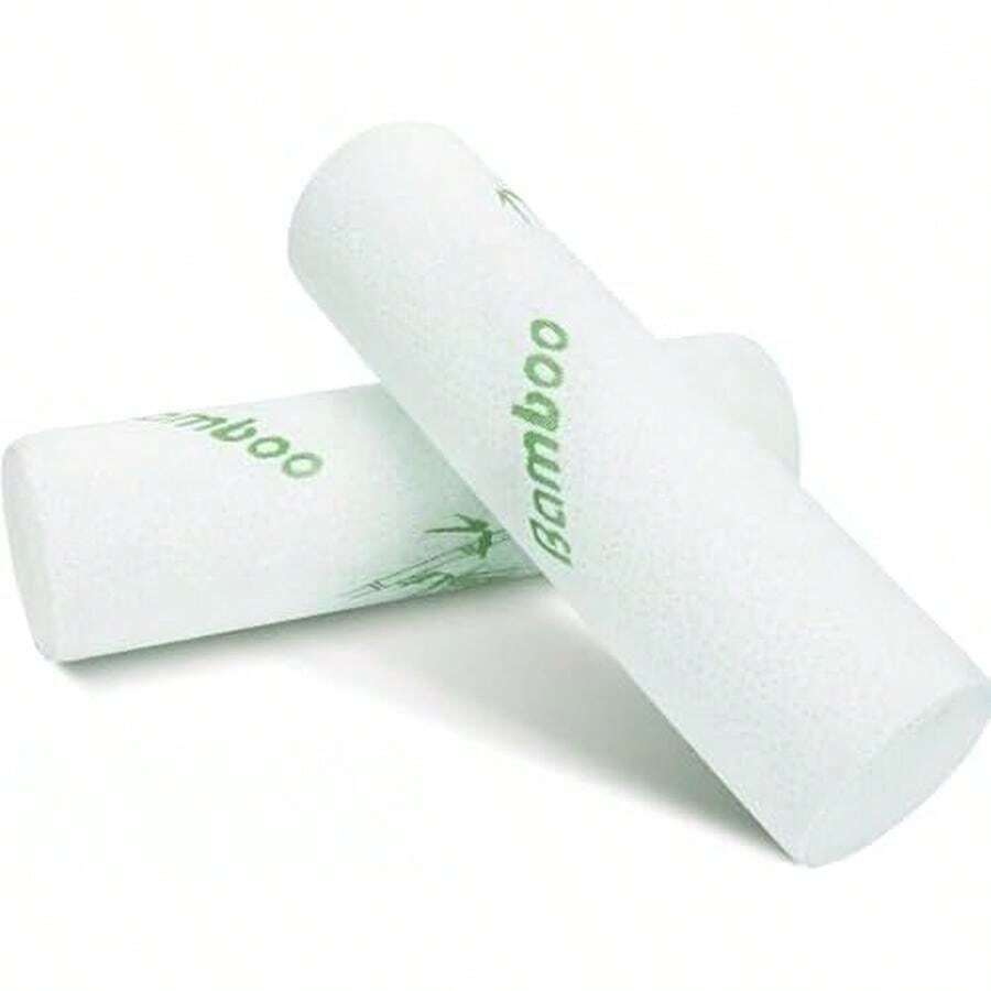 Paquete de 2 Almohadas para el Cuello Dormir, Almohada Cilindrica Cervical, Almohada Cilindrica para Piernas con Funda Extraíble Lavable,Transpirable y Suave, Cojín Medio Cilindro de Memory - / - Ver 1