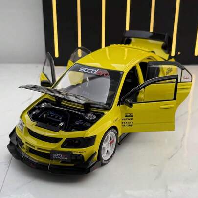 1:24比例金属压铸EVO改装车模型摆件，适合卧室、客厅、节日、派对等场合，也是送给汽车爱好者的礼物。