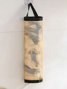 1pc Creative Wall Mounted Bin Bag Storage Bag Box Sorting Kitchen Plastic Bag Collector Punch Free Shopping Storage Bag